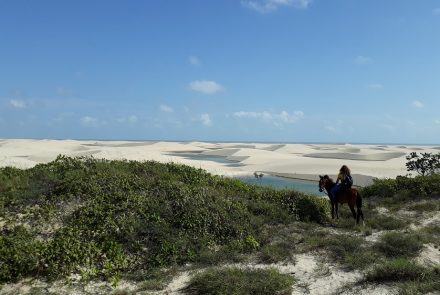 Horseback ride through Lençóis Maranhenses National Park